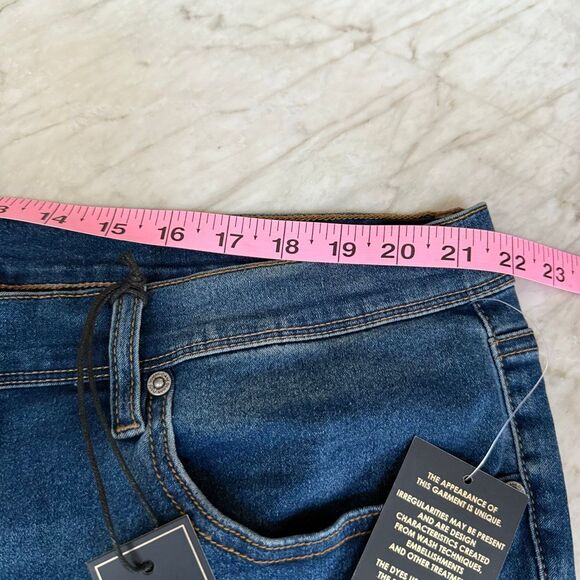 DG2 by Diane Gilman Laced Hem Ankle Skinny Jeans size 24PW NWT - Picture 7 of 9